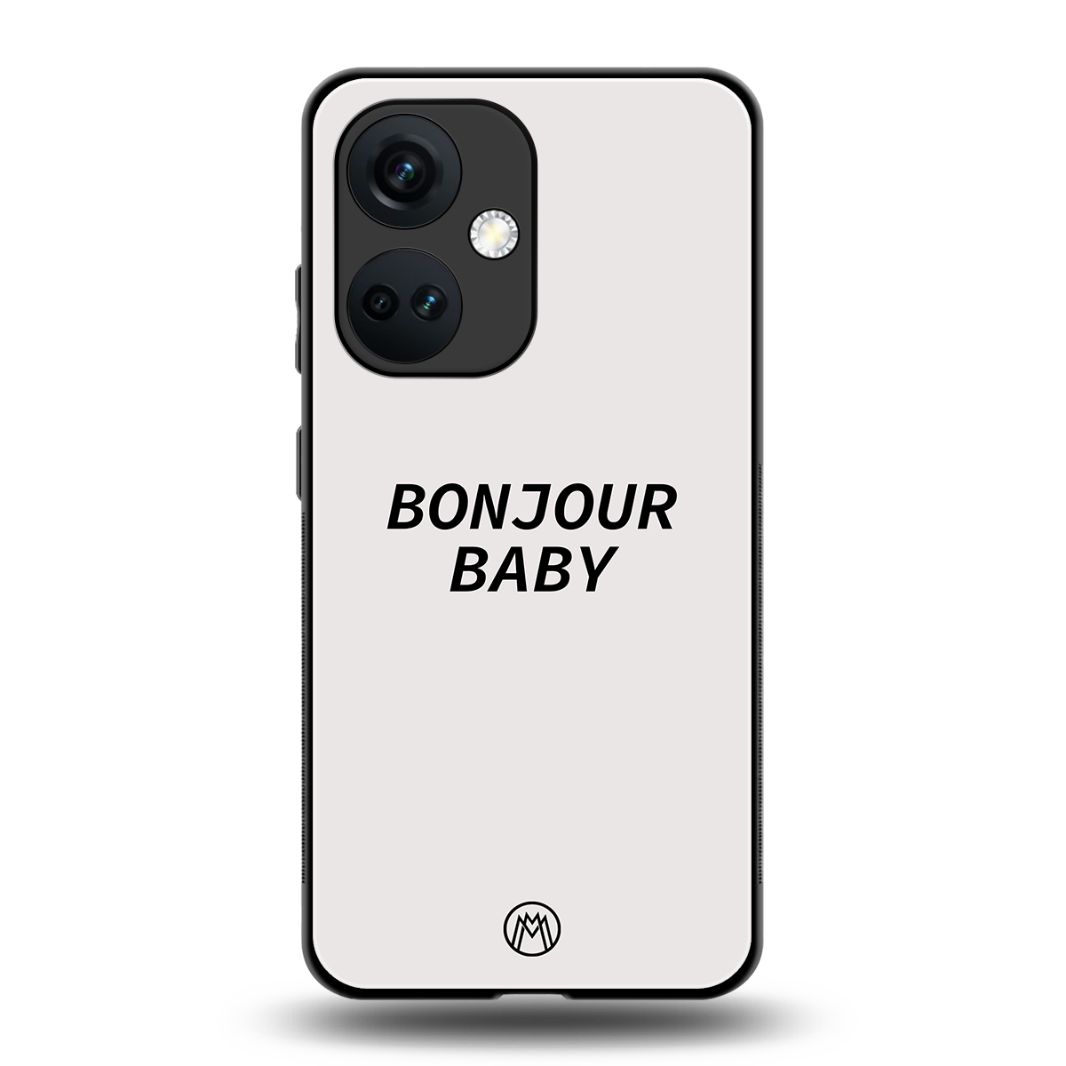 bonjour baby back phone cover | glass case for oneplus nord ce 3