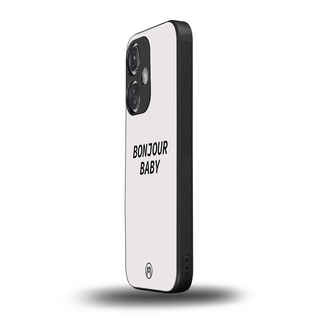 bonjour baby back phone cover | glass case for oneplus nord ce 3