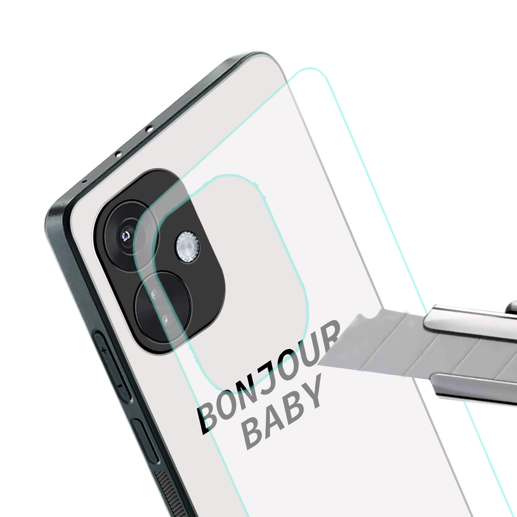 bonjour baby back phone cover | glass case for oneplus nord ce 3