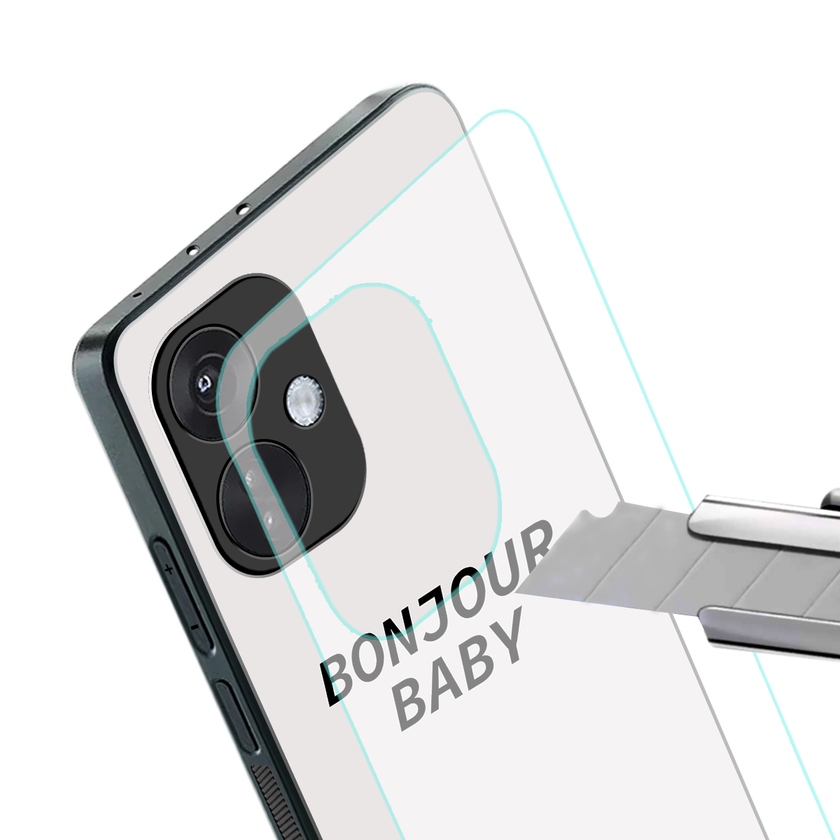bonjour baby back phone cover | glass case for oneplus nord ce 3