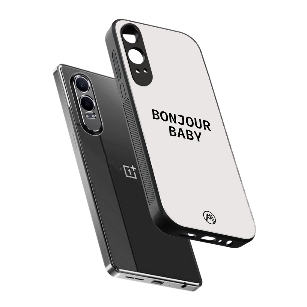 bonjour baby back phone cover | glass case for oneplus nord ce 4 lite