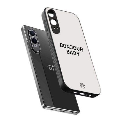 bonjour baby back phone cover | glass case for oneplus nord ce 4 lite