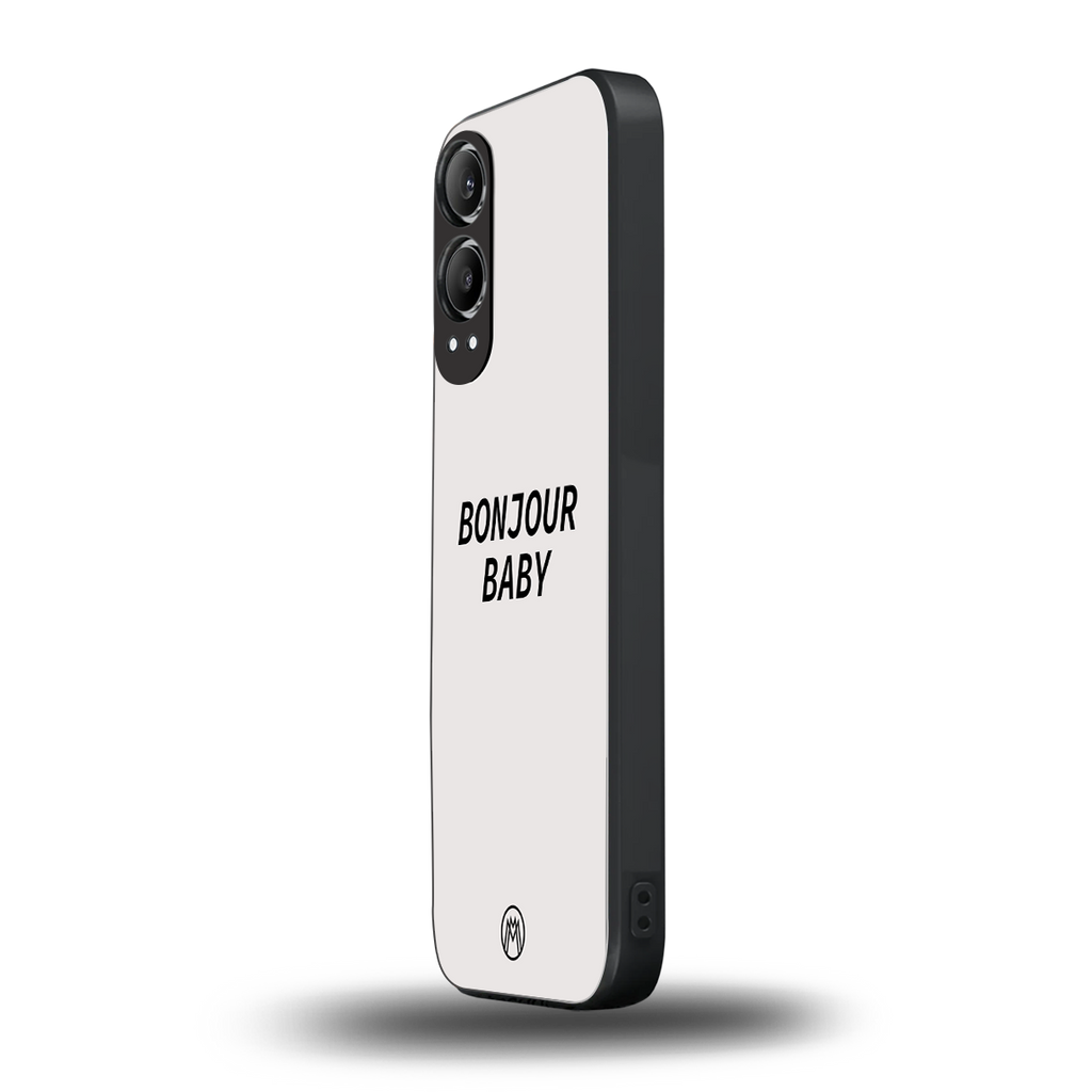 bonjour baby back phone cover | glass case for oneplus nord ce 4 lite