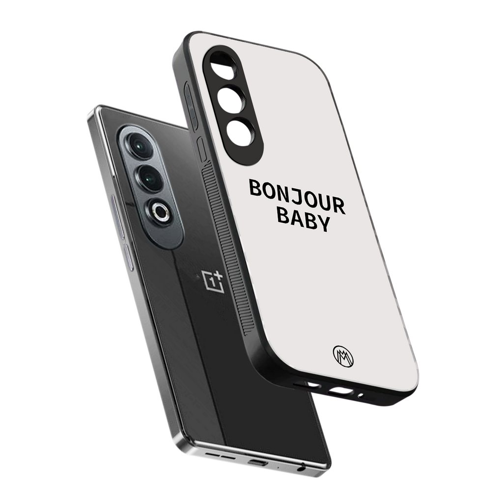 bonjour baby back phone cover | glass case for oneplus nord ce 4