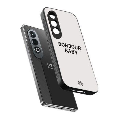 bonjour baby back phone cover | glass case for oneplus nord ce 4
