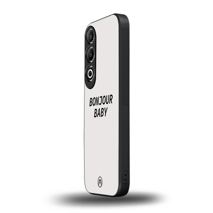 bonjour baby back phone cover | glass case for oneplus nord ce 4