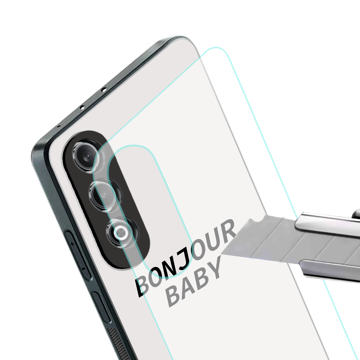 bonjour baby back phone cover | glass case for oneplus nord ce 4