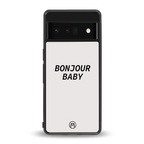bonjour baby back phone cover | glass case for google pixel 6 pro