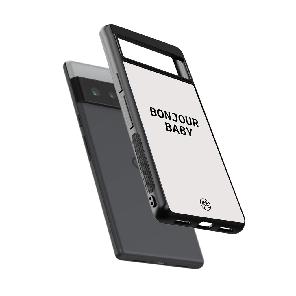 bonjour baby back phone cover | glass case for google pixel 6 pro