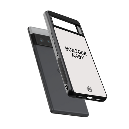 bonjour baby back phone cover | glass case for google pixel 6 pro