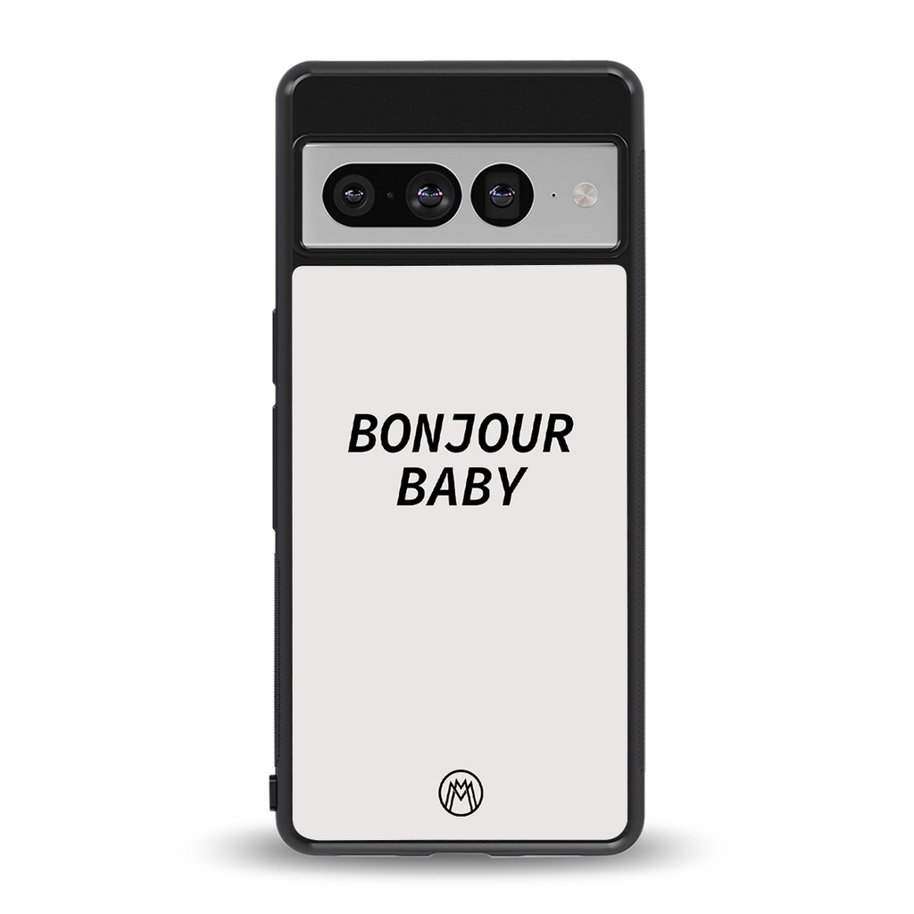 bonjour baby back phone cover | glass case for google pixel 7 pro