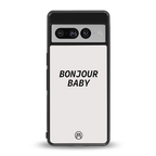 bonjour baby back phone cover | glass case for google pixel 7 pro