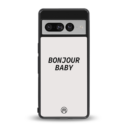 bonjour baby back phone cover | glass case for google pixel 7 pro