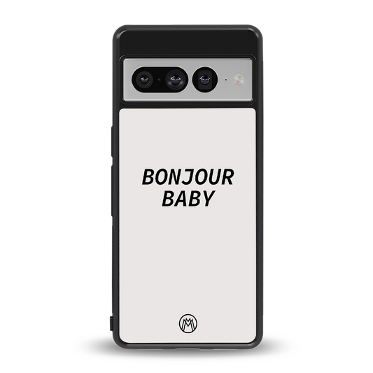 bonjour baby back phone cover | glass case for google pixel 7 pro