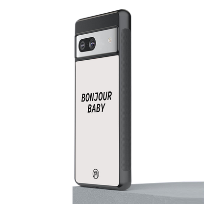 bonjour baby back phone cover | glass case for Google Pixel 7