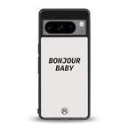 bonjour baby back phone cover | glass case for google pixel 8 pro