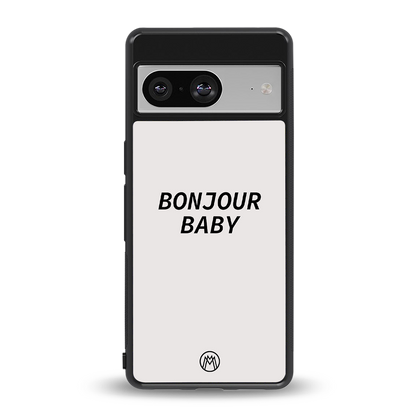 bonjour baby back phone cover | glass case for Google Pixel 8