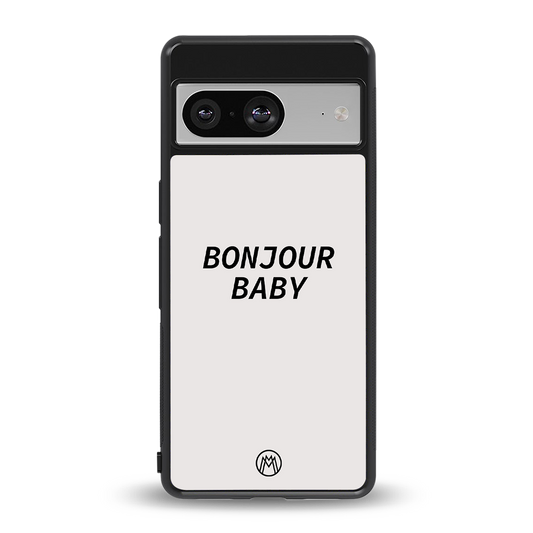 bonjour baby back phone cover | glass case for Google Pixel 8