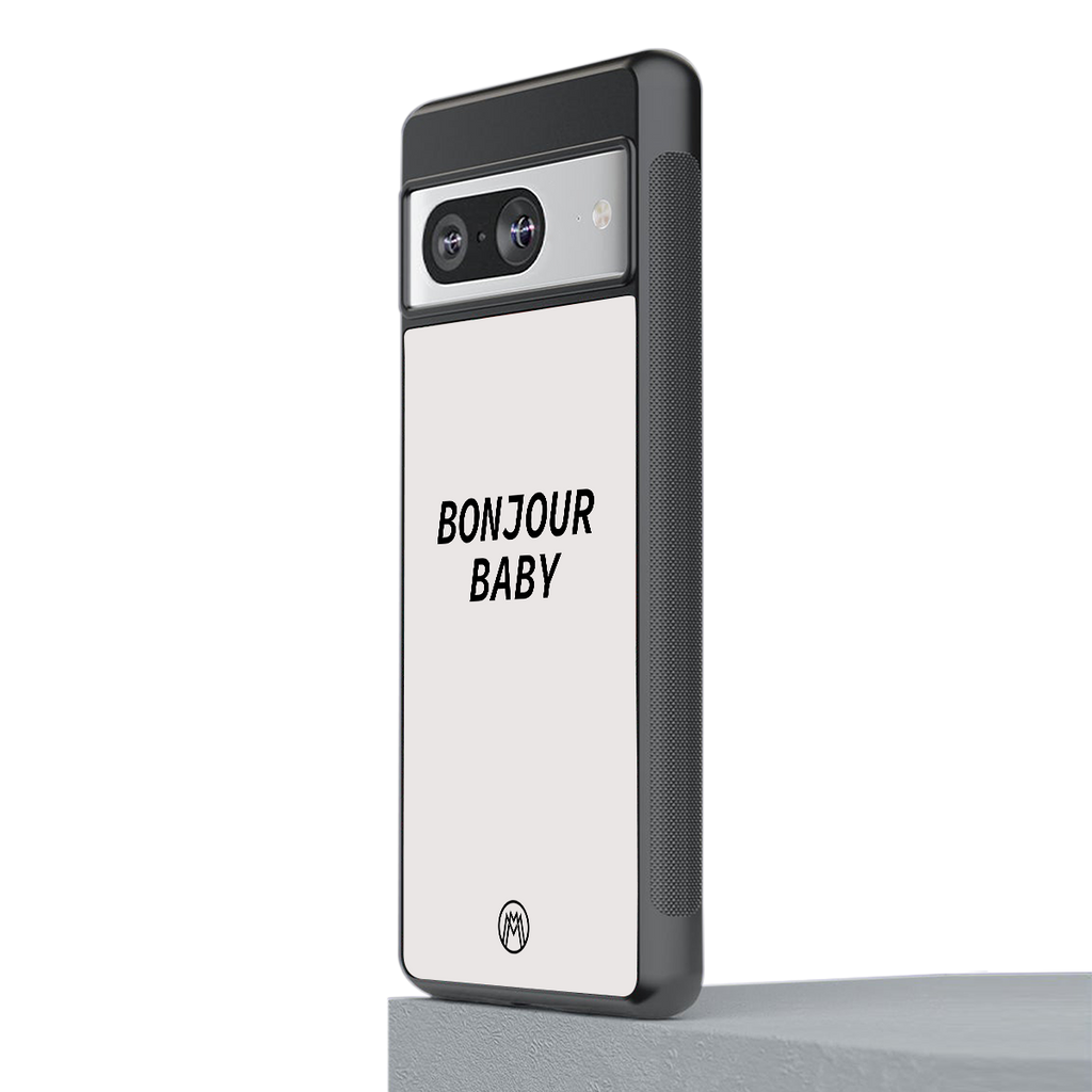 bonjour baby back phone cover | glass case for Google Pixel 8
