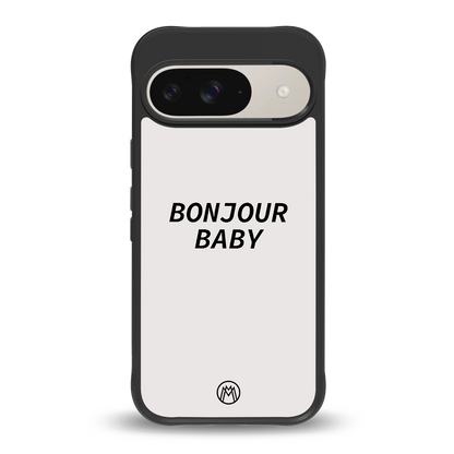 bonjour baby back phone cover | glass case for google pixel 9