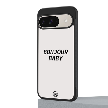 bonjour baby back phone cover | glass case for google pixel 9