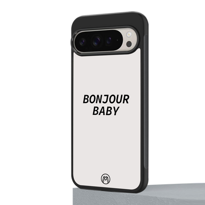 bonjour baby back phone cover | glass case for google pixel 9 pro xl