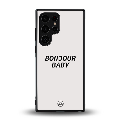 bonjour baby back phone cover | glass case for samsung galaxy s24 ultra