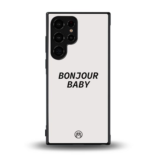 bonjour baby back phone cover | glass case for samsung galaxy s24 ultra