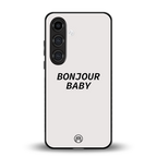 bonjour baby back phone cover | glass case for samsung galaxy s23