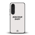 bonjour baby back phone cover | glass case for samsung galaxy s24 plus