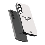 bonjour baby back phone cover | glass case for samsung galaxy s24 fe