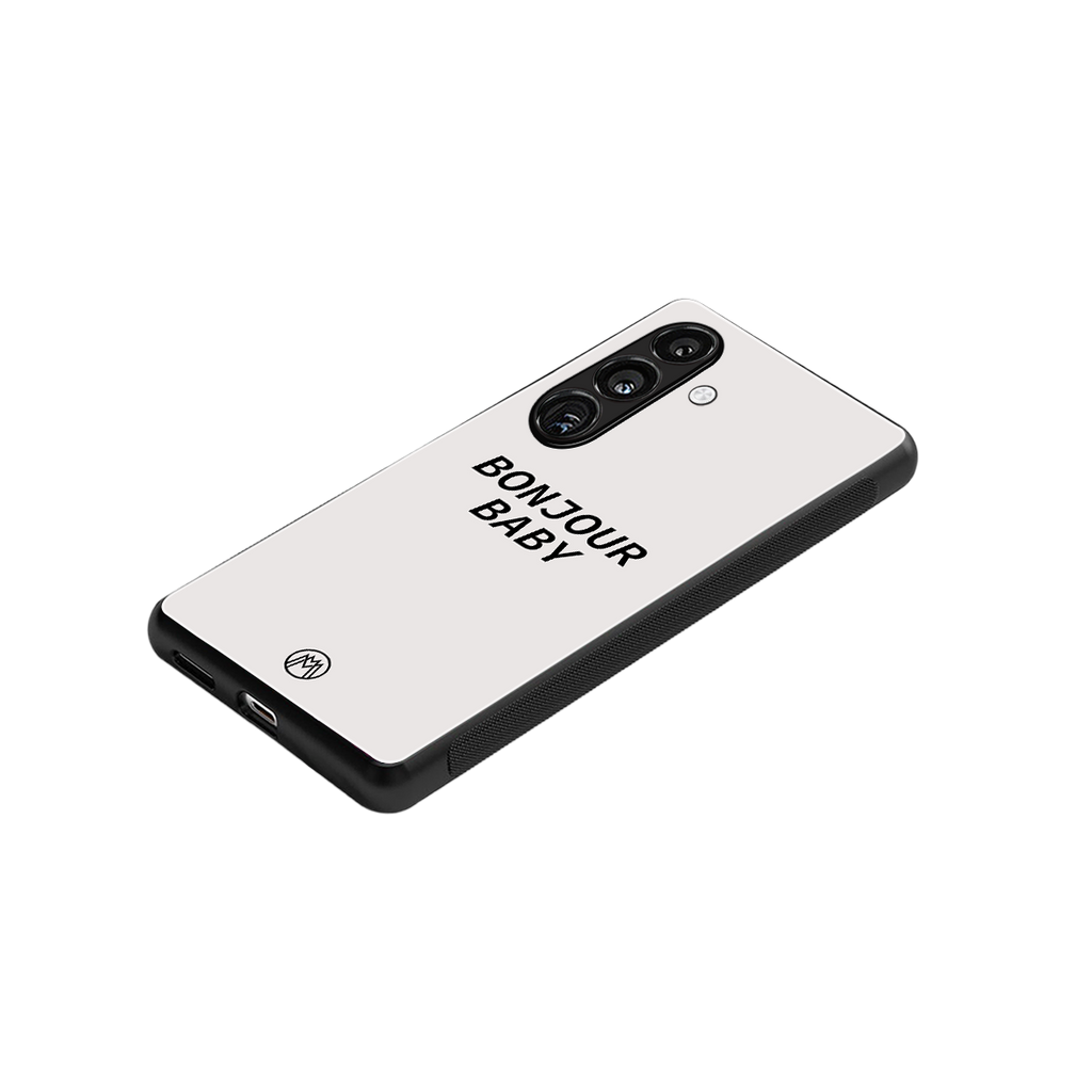 bonjour baby back phone cover | glass case for samsung galaxy s25 plus