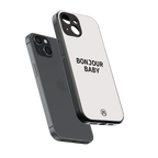 bonjour baby back phone cover | glass case for iphone 15