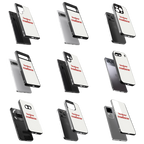 Durable Glass Back Mobile Case for iPhone, Samsung, OnePlus, Google Pixel, Redmi, Vivo, Oppo