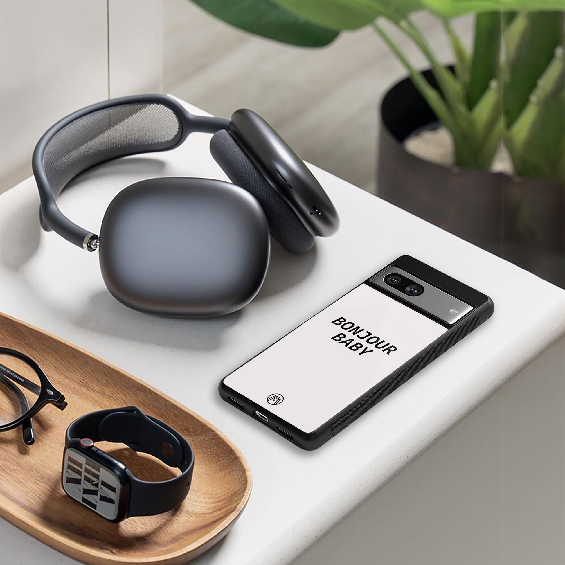 bonjour baby back phone cover | glass case for iphone 15 pro