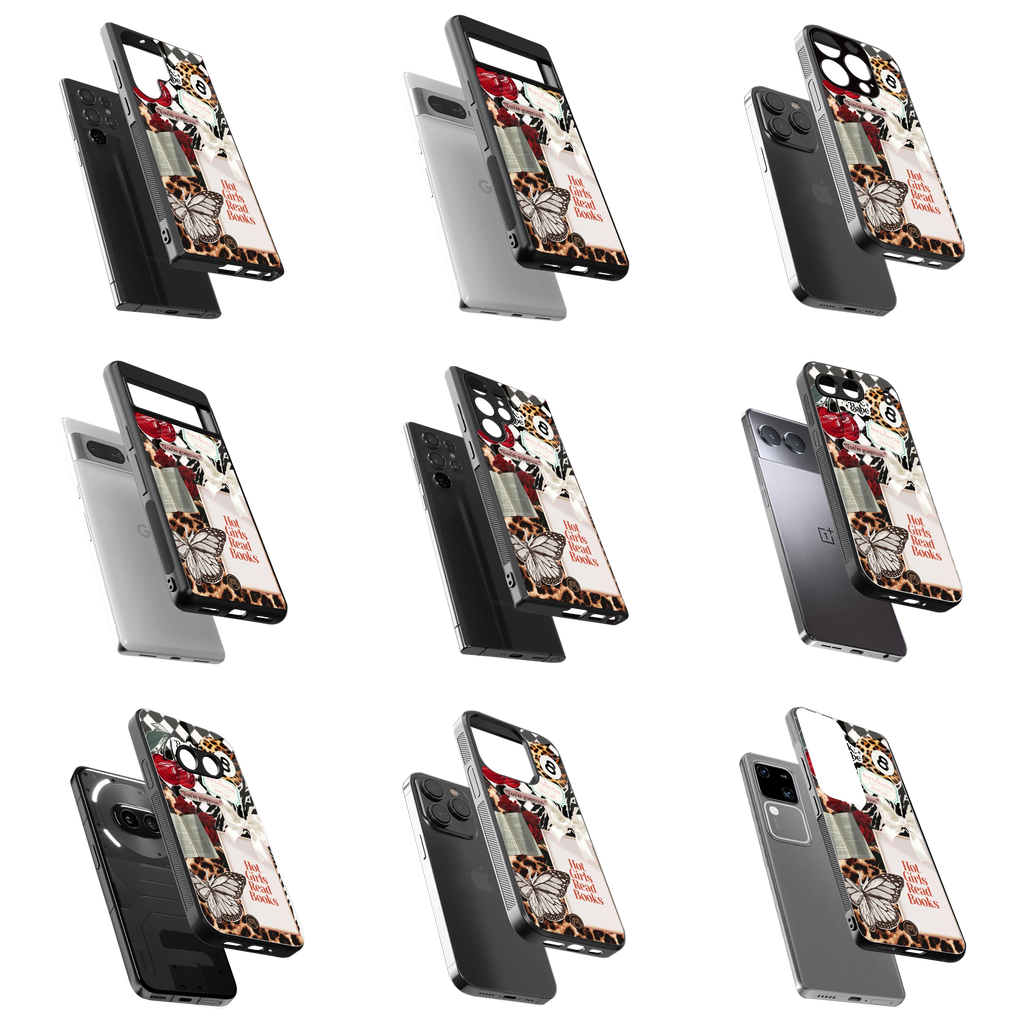 Durable Glass Back Mobile Case for iPhone, Samsung, OnePlus, Google Pixel, Redmi, Vivo, Oppo