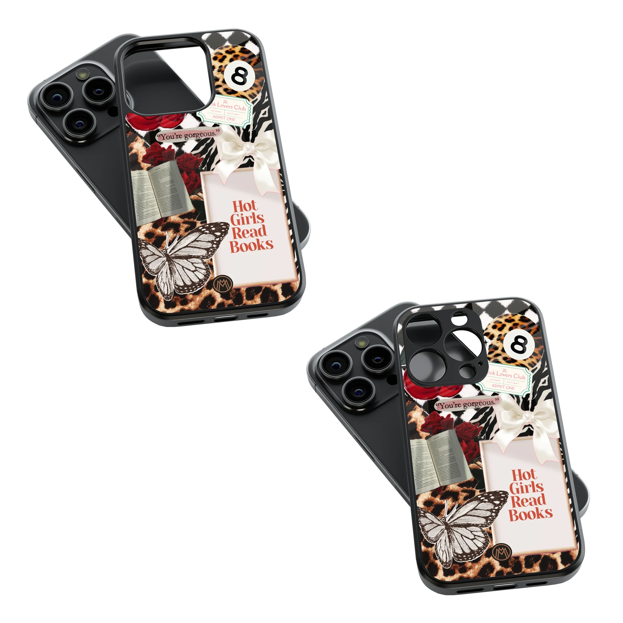 Trendy Glass Back Mobile Case for iPhone, Samsung, Redmi, OnePlus, Google Pixel, Motorola