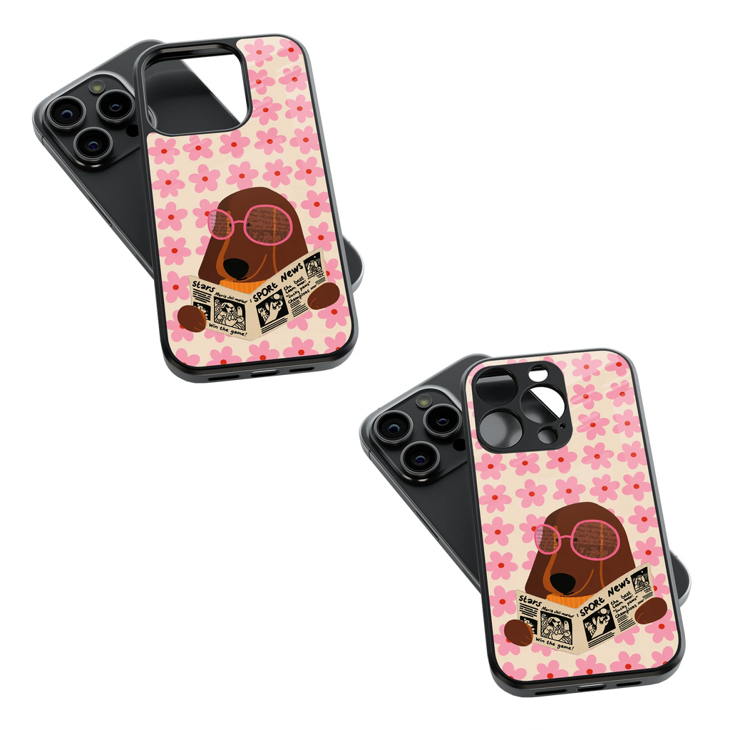 Trendy Glass Back Mobile Case for iPhone, Samsung, Redmi, OnePlus, Google Pixel, Motorola