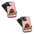 Trendy Glass Back Mobile Case for iPhone, Samsung, Redmi, OnePlus, Google Pixel, Motorola
