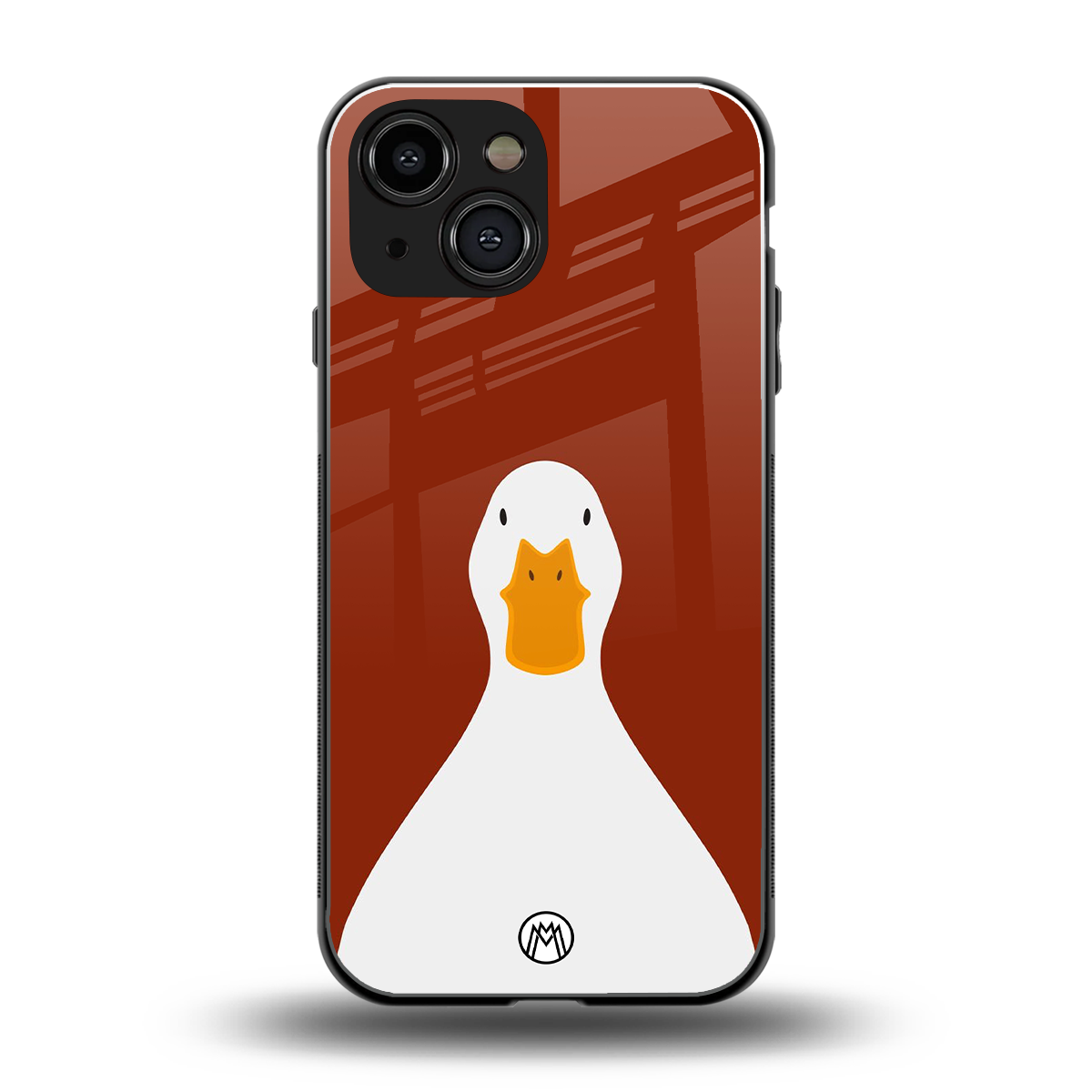 boring goose back phone cover | glass case for iphone 13 mini