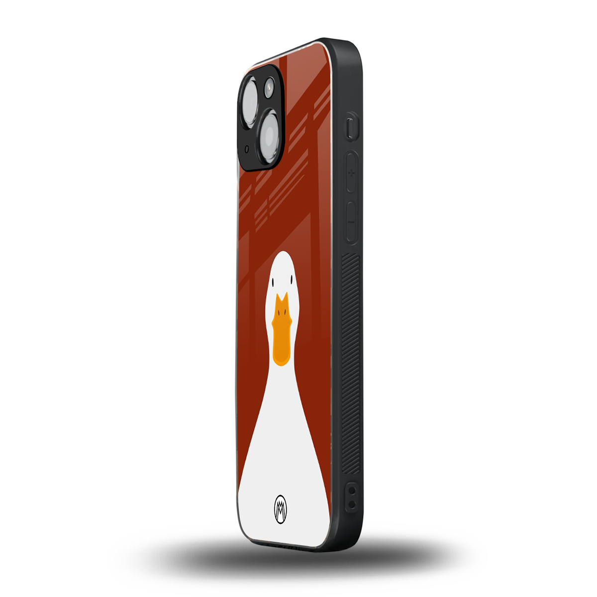 boring goose back phone cover | glass case for iphone 13 mini