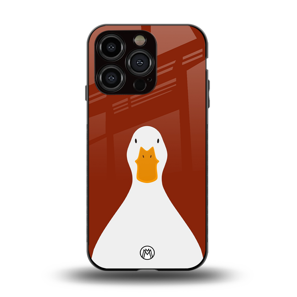 boring goose back phone cover | glass case for iphone 13 pro