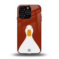 boring goose back phone cover | glass case for iphone 13 pro