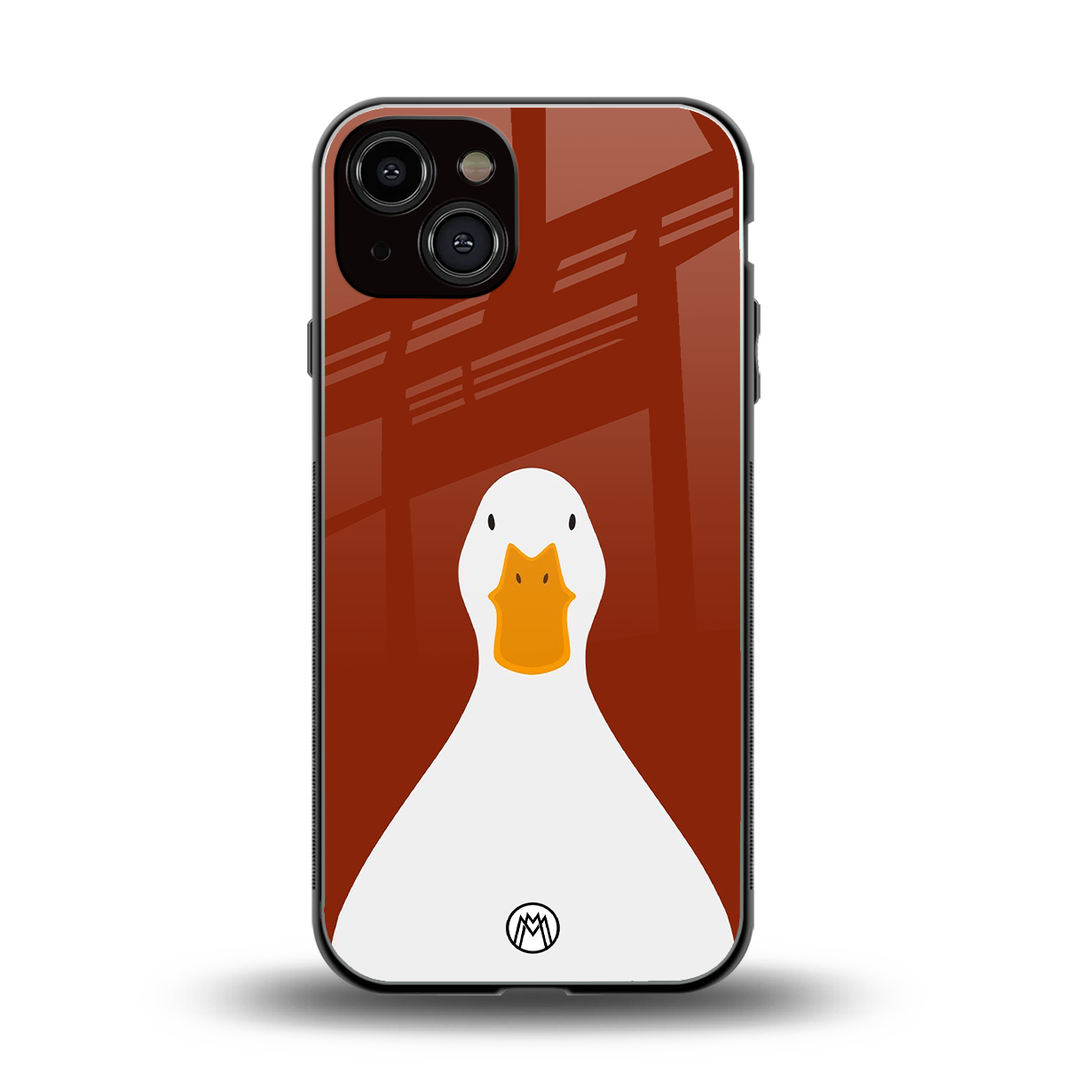 boring goose back phone cover | glass case for iphone 13