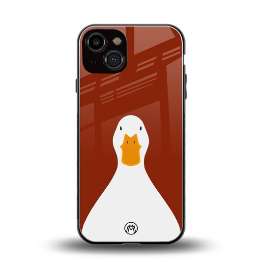 boring goose back phone cover | glass case for iphone 13