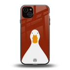 boring goose back phone cover | glass case for iphone 15 plus