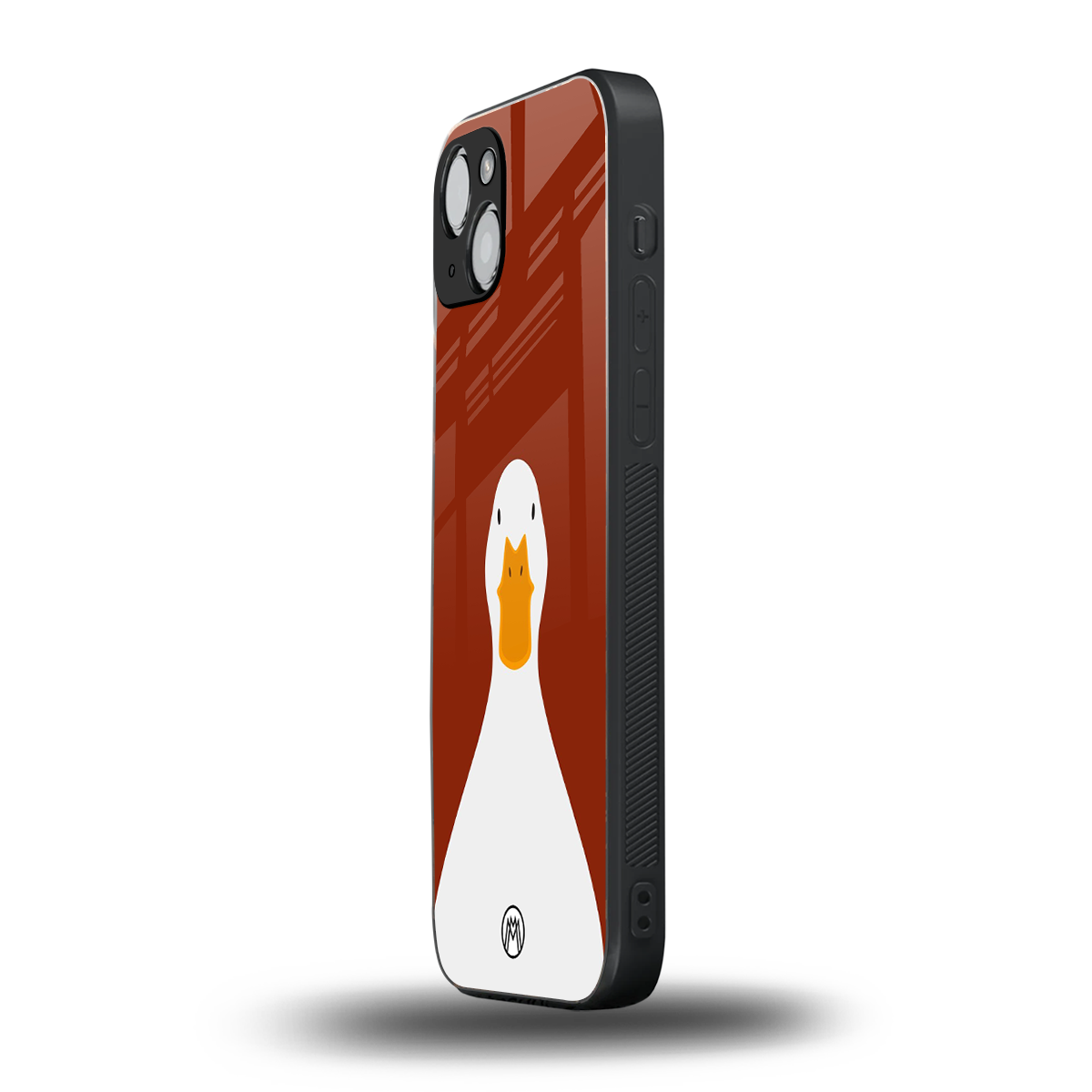 boring goose back phone cover | glass case for iphone 14 plus
