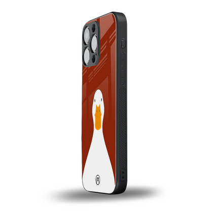 boring goose back phone cover | glass case for iphone 14 pro max