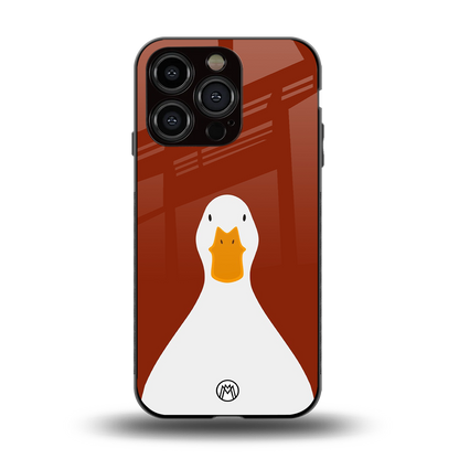 boring goose back phone cover | glass case for iphone 15 pro