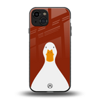 boring goose back phone cover | glass case for iphone 15